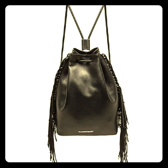 CLOSEOUT SALE!! NWOT Victoria's Secret Leather Backpack - Picture 2 of 5